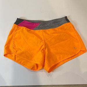 Orange purple and grey Danskin now athletic shorts
